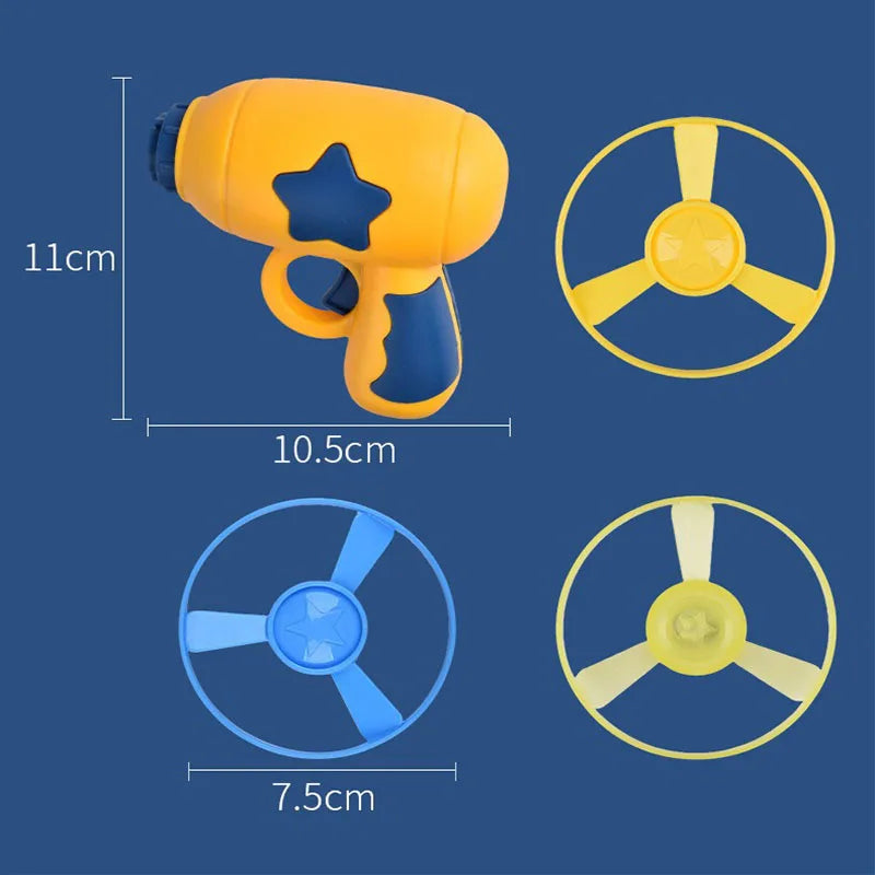 Interactive Launch Pet Training Toy for Kitten Funny Cat Toy Mini Flying Disc Shooting Gun Chasing Games Cat Toys Pet Supplies