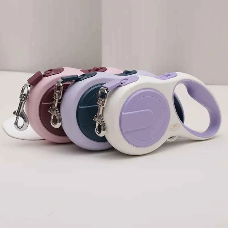 5m Dog Leash Strong Nylon Retractable Roulette Collar For Small Medium Large Dogs Cats Automatic Retractable Durable Pet Supplie