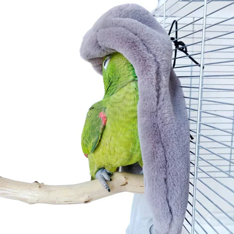 Warm Bird Hammock Shawl Nest Corner Parrot Blanket Windproof Pet Small Animal Hamster Hanging Tent Bird Cages Decoration