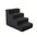 4-Step Pet Stairs for Small & Medium Dogs - Non-Slip Foam Ramp with Removable Cover, Ergonomic Pet Ladder for High Beds