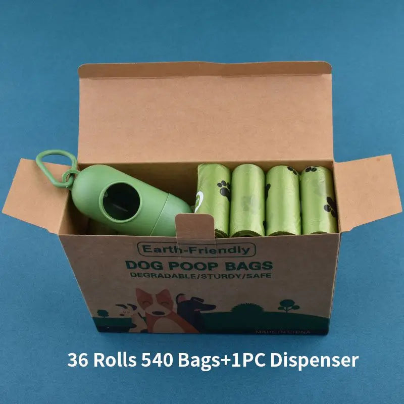 Pet Biodegradable Trash Bag 36-42 Rolls Dog Poop Bags Bulk  cented Poo Bag Degradable Cat Waste Bags Dog Poop Dispenser