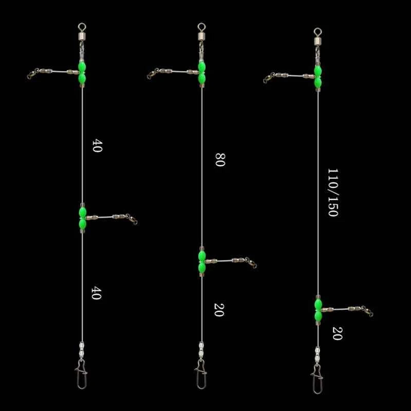 PD Fishing Tackle Nylon Tenpin Line Set Sea Fishing Wreck Pulling Stream Shore Fishing Long Casting Gourd Connector Accessories