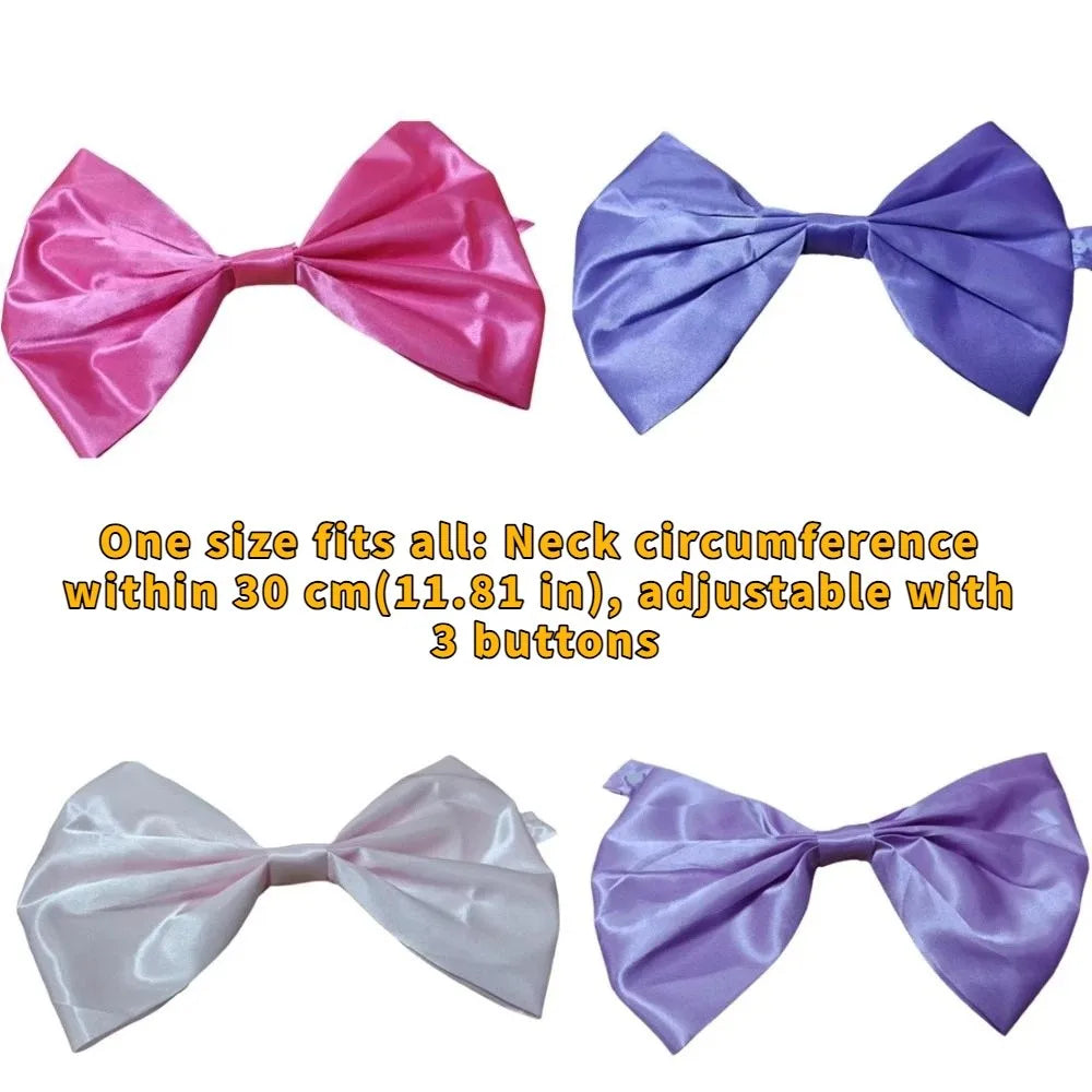 Fashion Adjustable Cat Bow Headwear Formal Decorative Pet Necklace Elegant Decorative Bowtie Wedding Party
