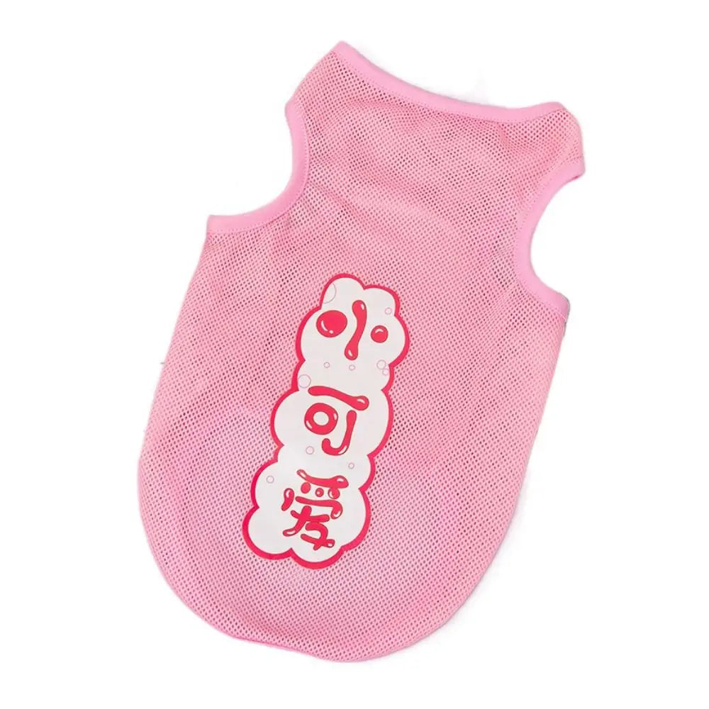 Cute Summer Polyester Fibre Cool Breathable Cat Costume Cat T-shirt Puppy Vest Dog Clothes