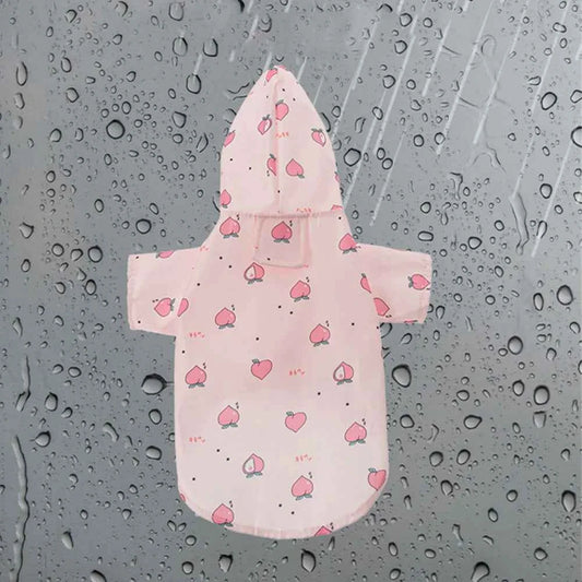 Cartoon Printed Dog Raincoat for Small Dogs Waterproof Pet Clothes Poodle Puppy Pomeranian Raincoats chubasquero para perros