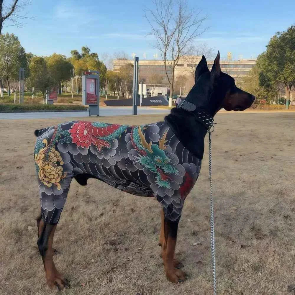 Creativity Four Seasons Dog Cat Tattooed Vest Lifelike Breathable Pet Jacket Funny Cool Pet Clothes For Pet S To 6XL