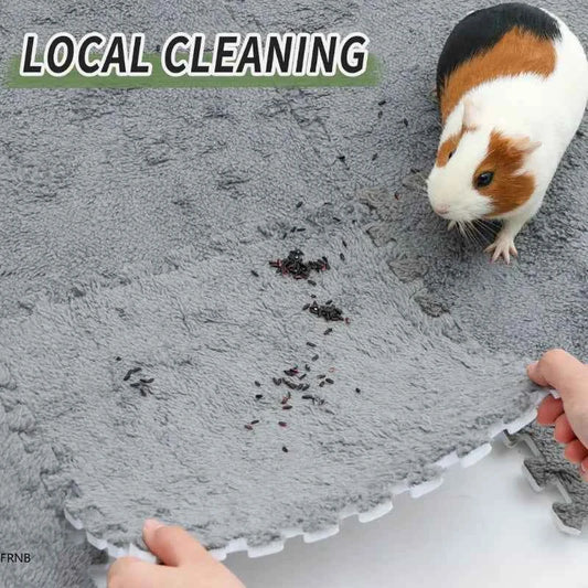 30*30cm 1-10Pcs Pet Warming Pad EVA Foam Guinea Pig Hamster Soft Sleeping Mat Rabbit Sleeping Mat Blanket Bed Pet Accessories