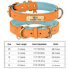 Personalized Dog Collar Custom Engraved PU Leather Dog Collars Free Engraving ID Tag Nameplate For Small Medium Large Dogs