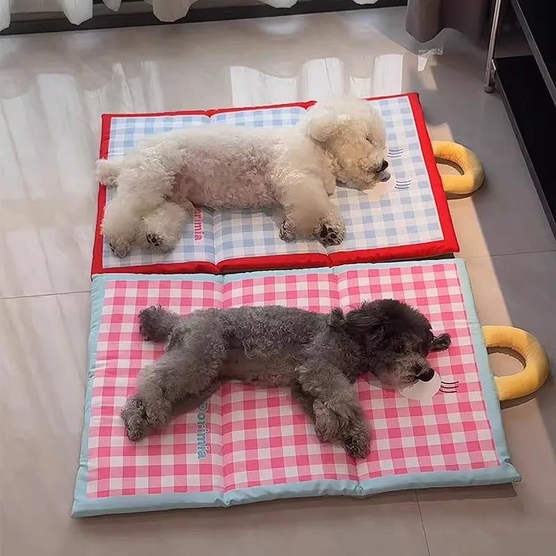 Upgraded  Dog & Cat Winter  Pet Sleep beds chic cat accessories  Anti-Slip Foldable  Multi-Function Outdoor/Indoor Dog cushion