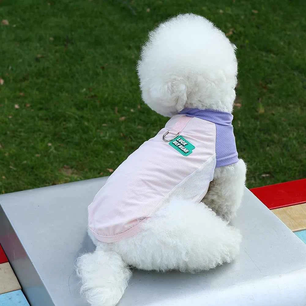 Dogs Cats  UV Protection  Vest  Ice Silk Fabric, Sun Block, Breathable Mesh for Summer outdoor pet clothes