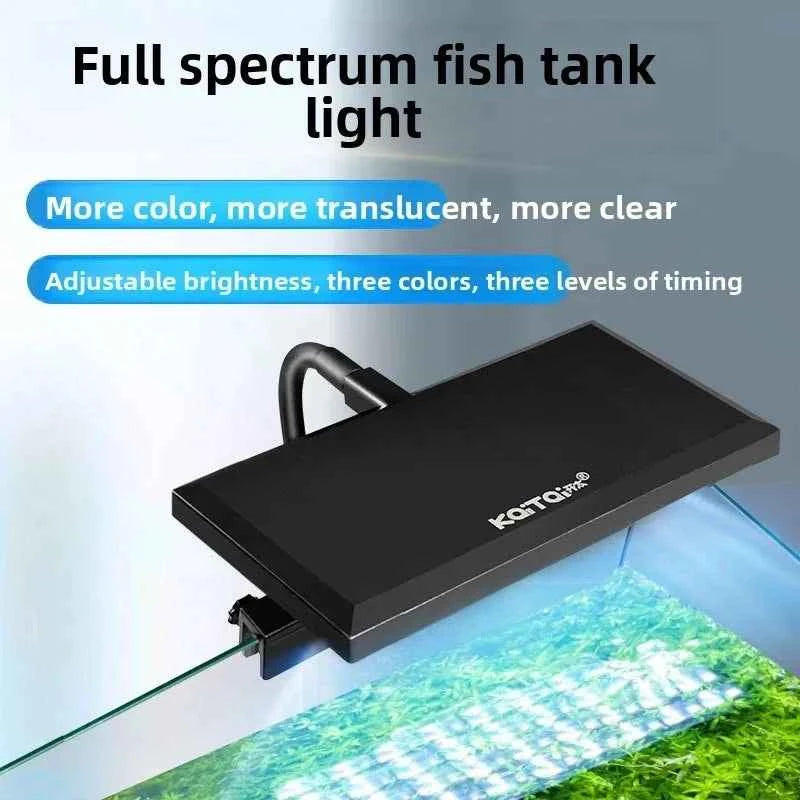 Rgb Led Fish Tank Color Changing Ornamental Light Three Color Dimming Full Spectrum Plant Water Grass Light Usb Timing Function