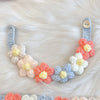 Cute Ins Style Cat Dog Knitted Collar Crochet Flowers Collar Pet Drool Scarf Bib Pet Necklace Accessories Pure Hand Knitting