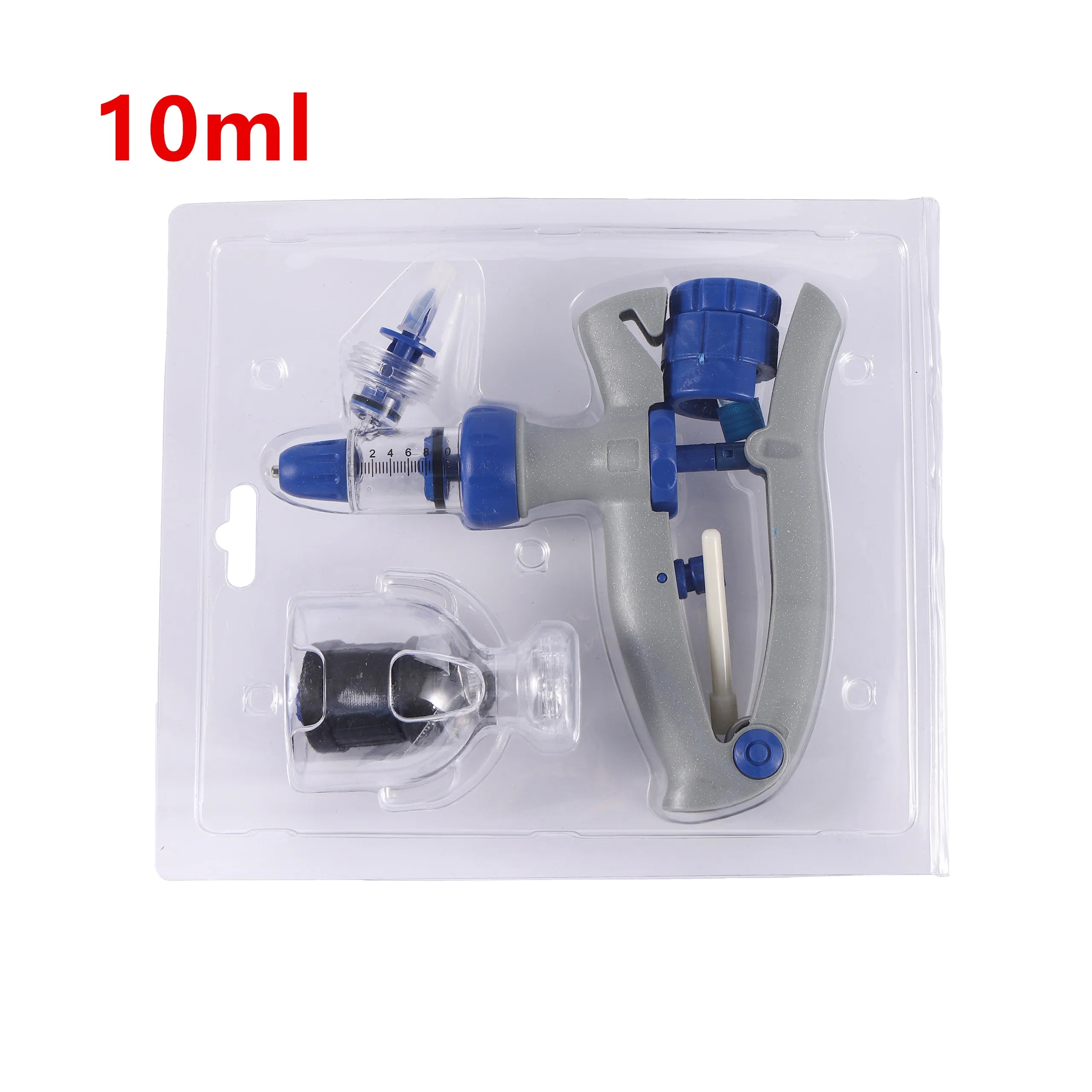2/5/10ml Veterinary Adjustable Continuous Syringe Accessories Syringe Vaccine Injector Dose Tubes Medicine Feeder Accessories