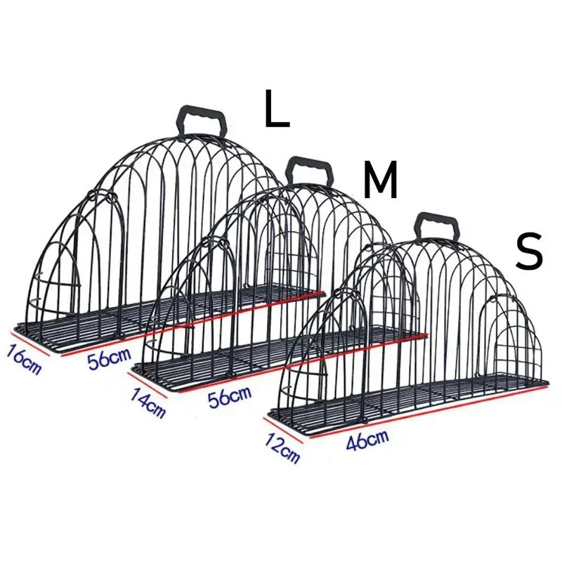 Cat Bath Cage Iron Anti-scratch Anti-bite Cage Fixed Dry Bath Double Door Cat Beauty Cage Anti-escaping Cat Accessories - Play Paws Toys