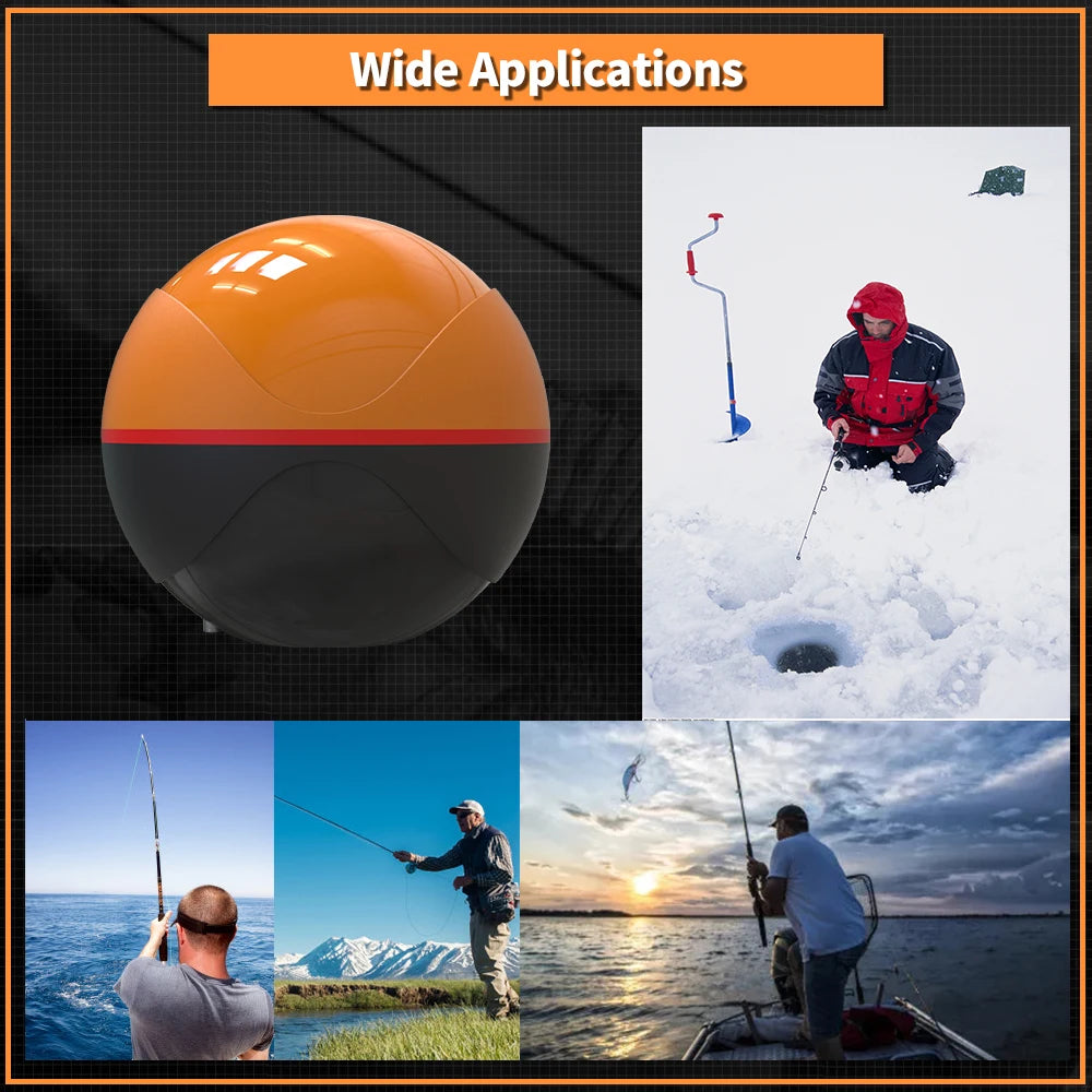 Erchang F68 WIFI Fish Finder 100M Wireless Fishing Sounder Echo Sounder Detect Finder fishing for Lake Sea Fishing IOS& Android