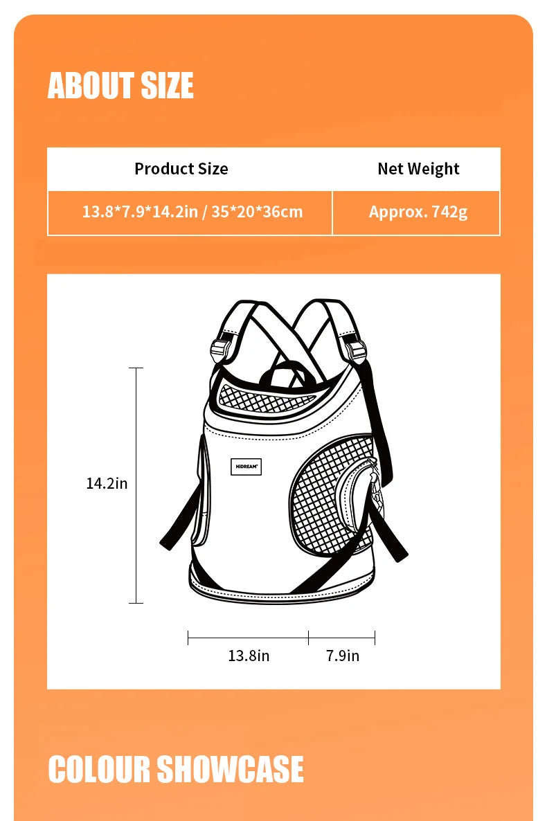 Pet Chest Backpack Front Carrying Tote Backpack Dogs and Cats Breathable Portable Outdoor Bag Shoulder Cat Bag - Play Paws Toys