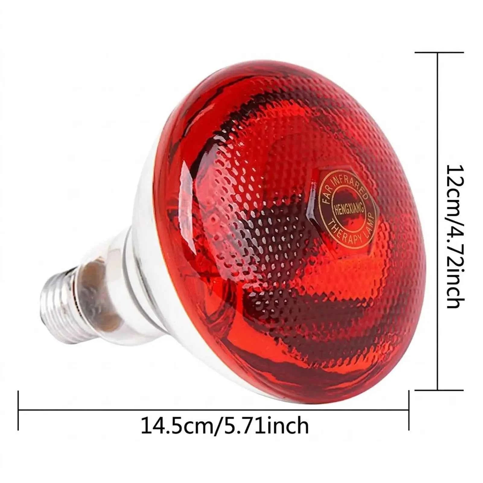 Heating Lamp Infrared Heat Bulb for Animal Brooder Box for Piglets and Chicks