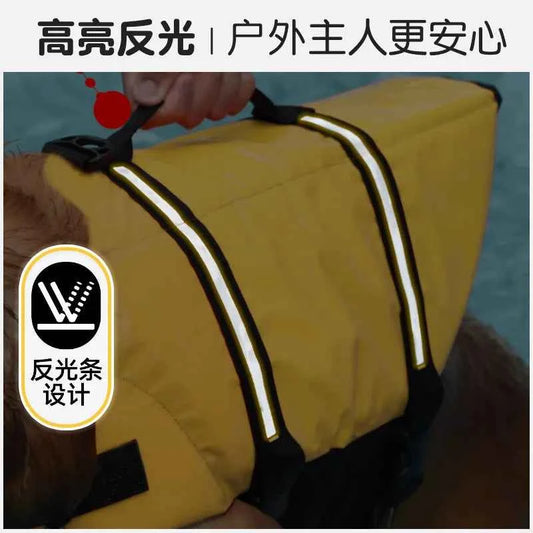Wholesale Summer Dog Life Jacket for Large Breeds Golden Retriever Swimwear Safety