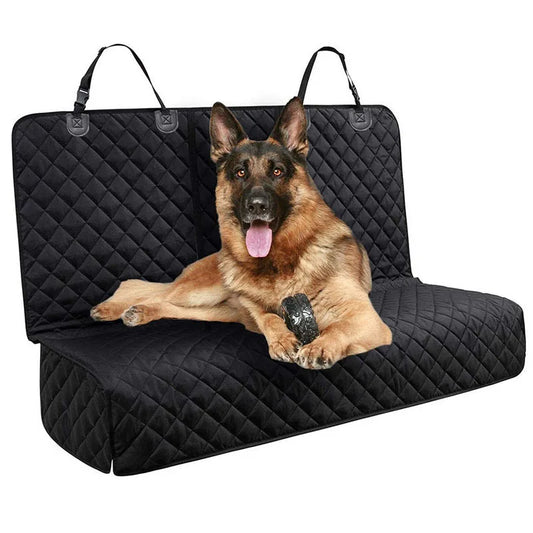 Dog car seat pad for cars trucks SUVs and other vehicles - universal pet rear seat pad for pets - Play Paws Toys