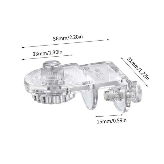 Aquarium Accessories Fish Tank Net Holder Acrylic Transparent PP Anti-Jump Net Clamp Fixed Clip Aquarium Cover Holder Clips