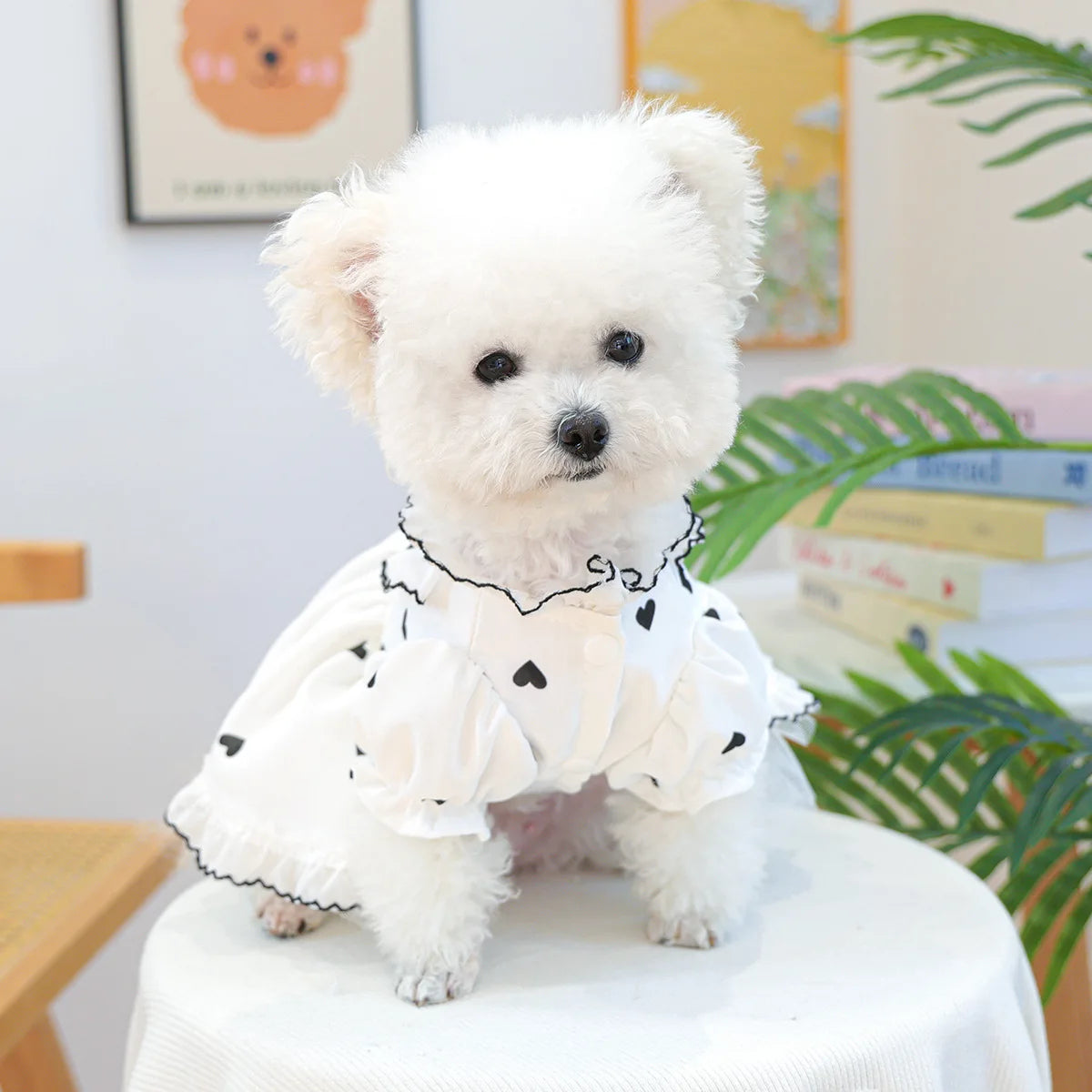 Cute Lace Dog Love Dress Summer Spring Pink Pet Jacket With Skirt Outfit Puppy Animal Cat Clothing Apparel Pomeranian Shih Tzu