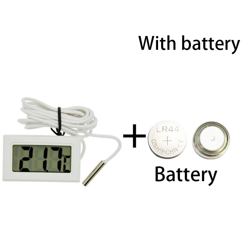 Mini Convenient Digital LCD Thermometer Sensor Hygrometer Gauge Refrigerator Aquarium Monitoring Display Humidity Detector