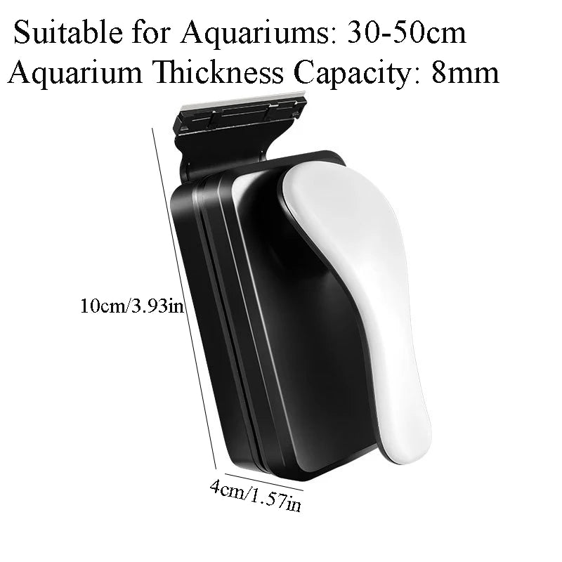 Magnetic Fish Tank Cleaner Magnetic Aquarium Glass Scraper Removable Glass Algae Scraper Scratch Free Non Slip Magnetizing