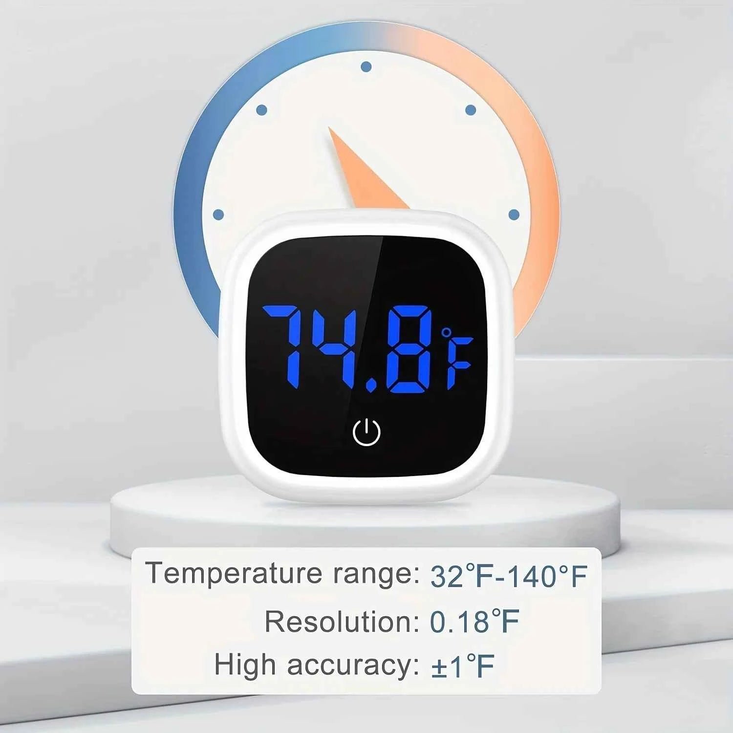 Fish Tank Digital Thermometer Aquarium Temperature Measuring Device Touch Switch Accurate Durable Aquarium Pet Incubator Indoor