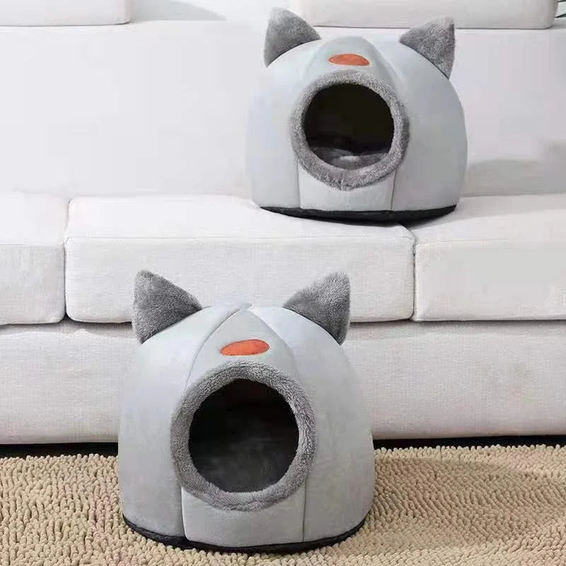 New Deep Sleep Comfort In Winter Cat Bed Iittle Mat Basket Small Dog House Products Pets Tent Cozy Cave Nest Indoor Cama Gato - Play Paws Toys