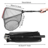 Folding Fishing Net with Aluminum Alloy Landing Net Non-Slip Gloves Storage Bag Fish Pliers Lip Gripper for Easy Catch & Release