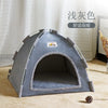 Pet Tent Bed Removable Cat Sofa Basket Canvas Semi-enclosed Cat House Dog Cave Hut Cat Sleeping Bed for Room Decor Pet Supplies - Play Paws Toys