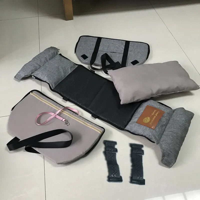 Portable Car Safety Pet Seat For medium/Small Dogs Cat Travel Central Control Cat DogBed Transport Dog Carrier Protector DogBags - Play Paws Toys