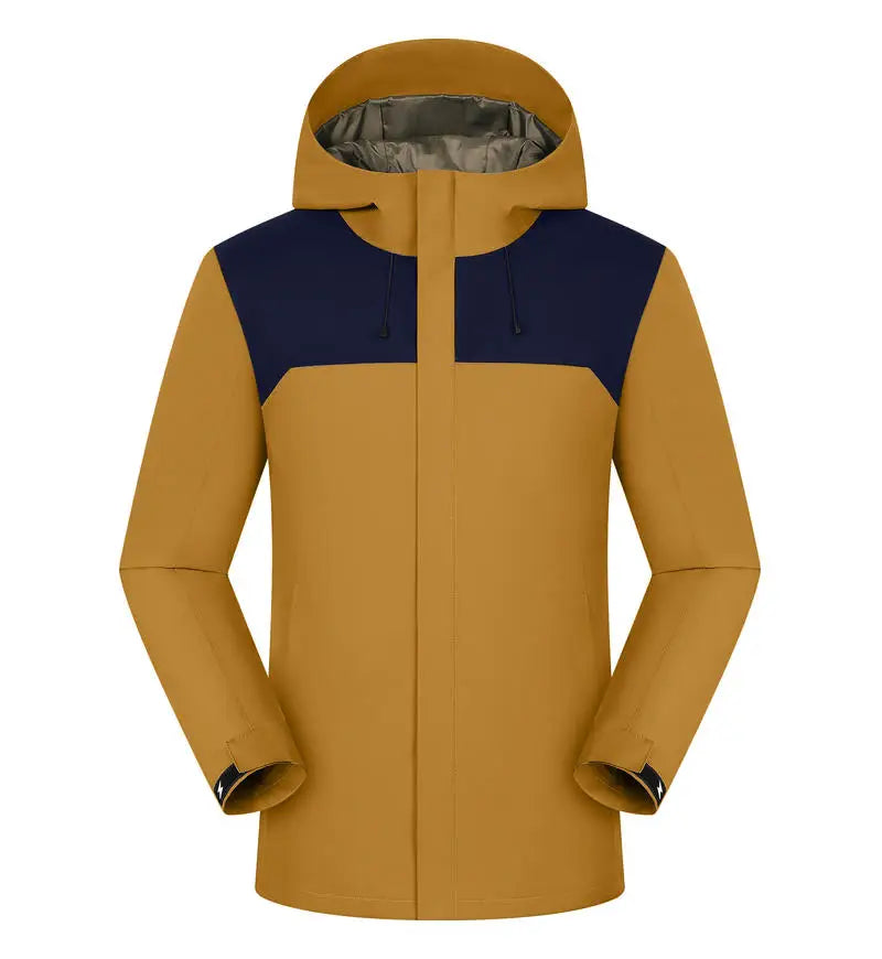 Graphene Windproof Jacket Men Winter New Fashion Thickened Outdoor Mountain Hiking Customizable Hooded Overcoat Casual Clothes