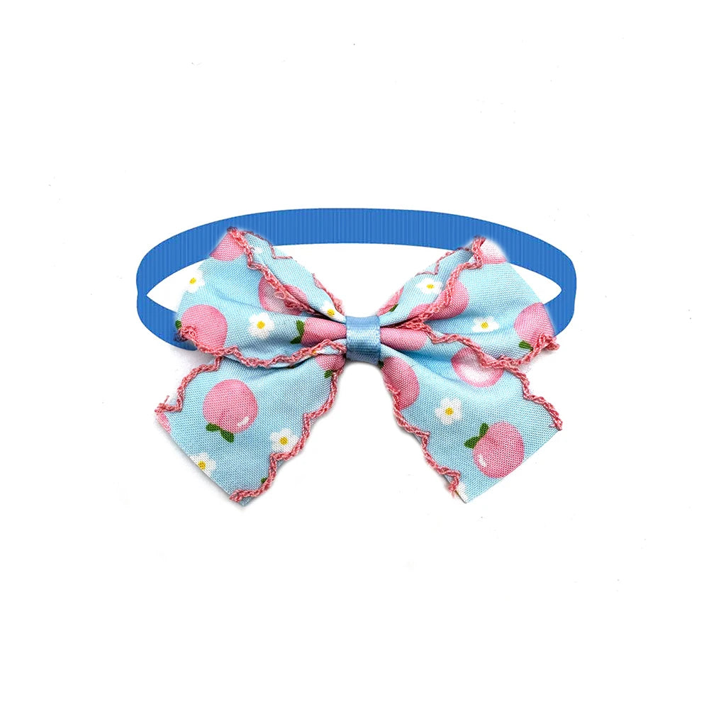 1pcs Summer Dog Neck Ties Pet Bowties Small Dog Cat Bowties Cute Fruit Style Puppy Accessories Dog Grooming Pet Supplies