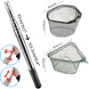 Folding Fishing Net with Aluminum Alloy Landing Net Non-Slip Gloves Storage Bag Fish Pliers Lip Gripper for Easy Catch & Release