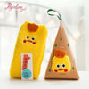 2021 New coral fleece gift box socks winter thick cartoon embroidery landing Christma socks Santa Claus warm socks