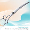Fenice 6.5/7.0 inch High-end JP440C Alloy Steel Diamond Screw Grooming for Dogs Scissors Shears Kit for Dog Groomers