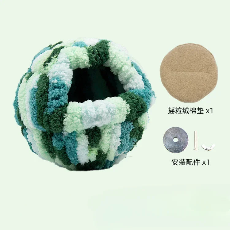 새장 Warm Bird Nest Winter House Hanging Hammock Cage Accessories Plush Hideaway for Parrot Hummingbird Decoration Bird Cages