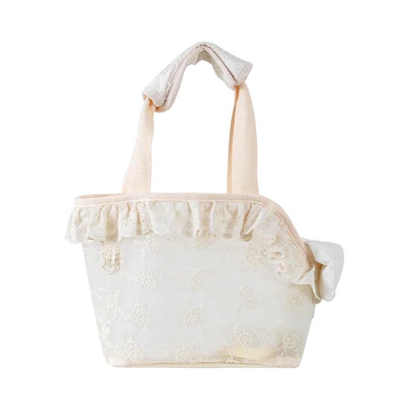 Onecute Lace Pet Carrier Bag - Handheld Shoulder Puppy Purse for Small Dogs, Chihuahua, Cats - Dog Walking Accessories - Play Paws Toys