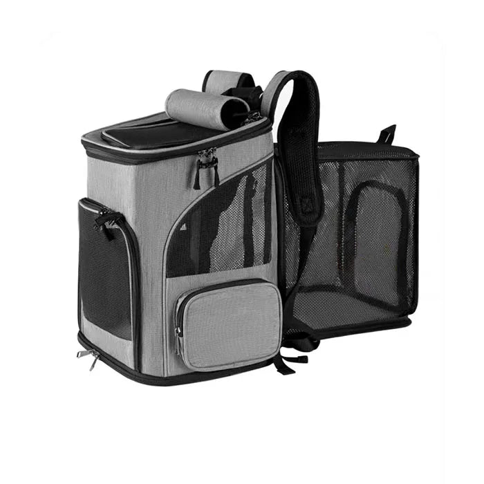 Breathable Pet Cat Carrier Backpack Foldable Pet Carrier Transport Travel Bag Expandable Large Capacity Creative for Cats Dogs - Play Paws Toys