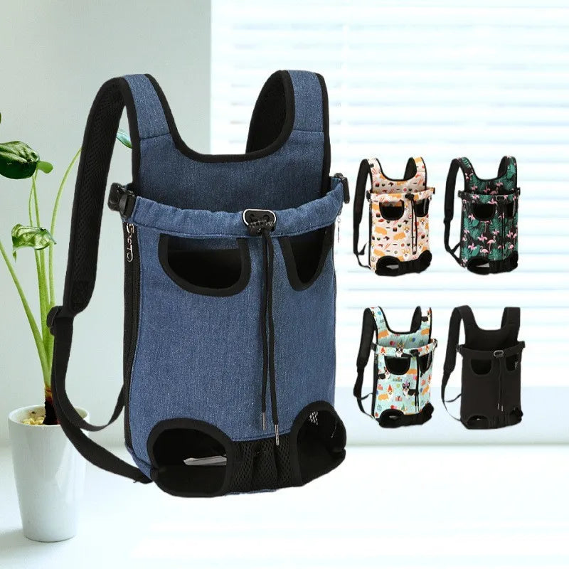 Adjustable Cat Carrier Bag Pet Double Shoulder Backpack Portable Bag Outdoor Travel Camping Hiking Cat Bag Dog Bag - Play Paws Toys