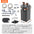 SucceBuy Aquarium Filter 264GPH 3-Stage Canister Filter Ultra-Quiet Internal Aquarium Filter with UV Protection for Fish Tanks