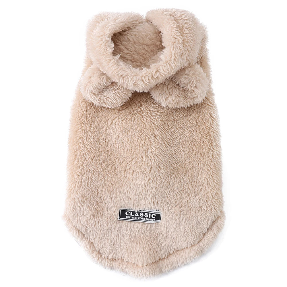 Fleece Warm Cat Costume For Winter Autumn Cute Soft Cats Clothes For Small Medium Dog Kitty Kitten Sweater Funny Pet Coat Sphynx - Play Paws Toys