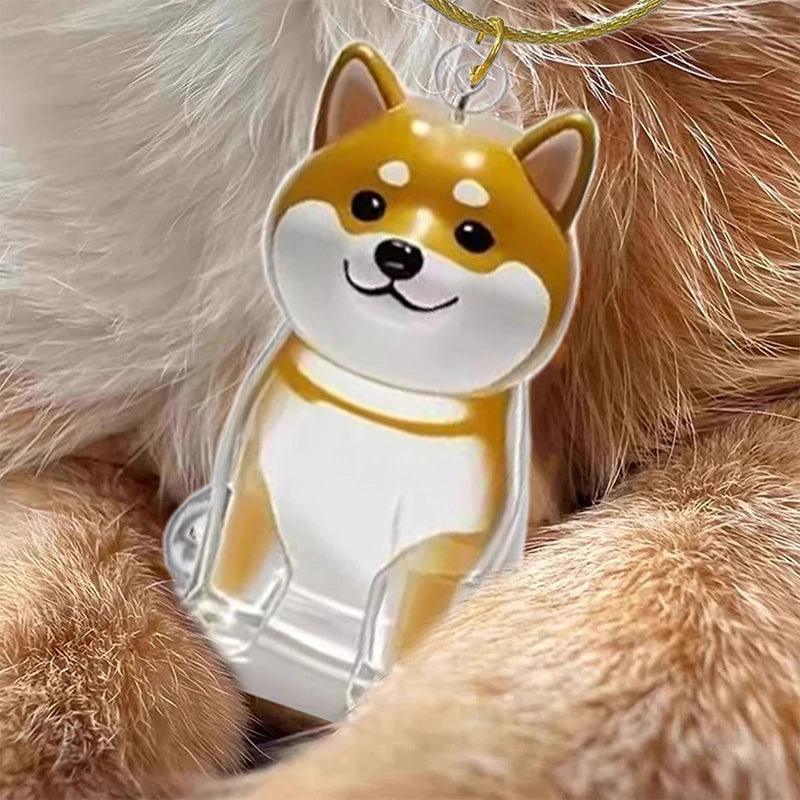 Clear Pet Hair Memorial Keepsake Capsule Dog Fur Container DIY Pendant Keychain Decor Animal Lovers Home Display Gift Idea