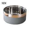 Custom Stainless Steel Dog Cat Bowl Double Vacuum Feeding Pet Bowl Large Capacity Dog Food Water Bowl Dog Accessories Puppy