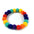 50pcs Elastic Plush Pom Ball Pet Collar Rainbow Flower Hair Decoration Dog Bowtie Necklace Pet Cat Bow Dog Grooming Accessories