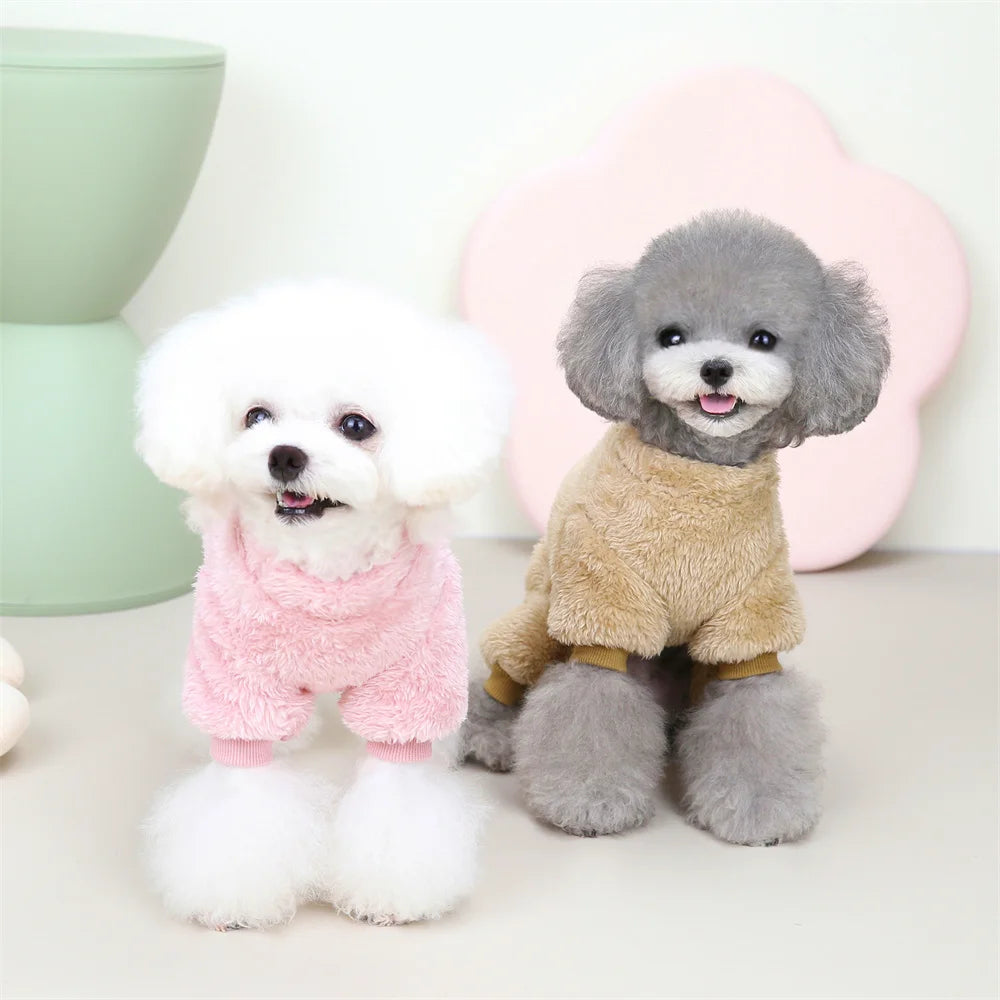 Winter Cat Puppy Jumpsuits Warm Fleece Pet Coat for Small Dogs Cats Kitten Clothing Chihuahua Sphynx Jacket ropa para gato - Play Paws Toys