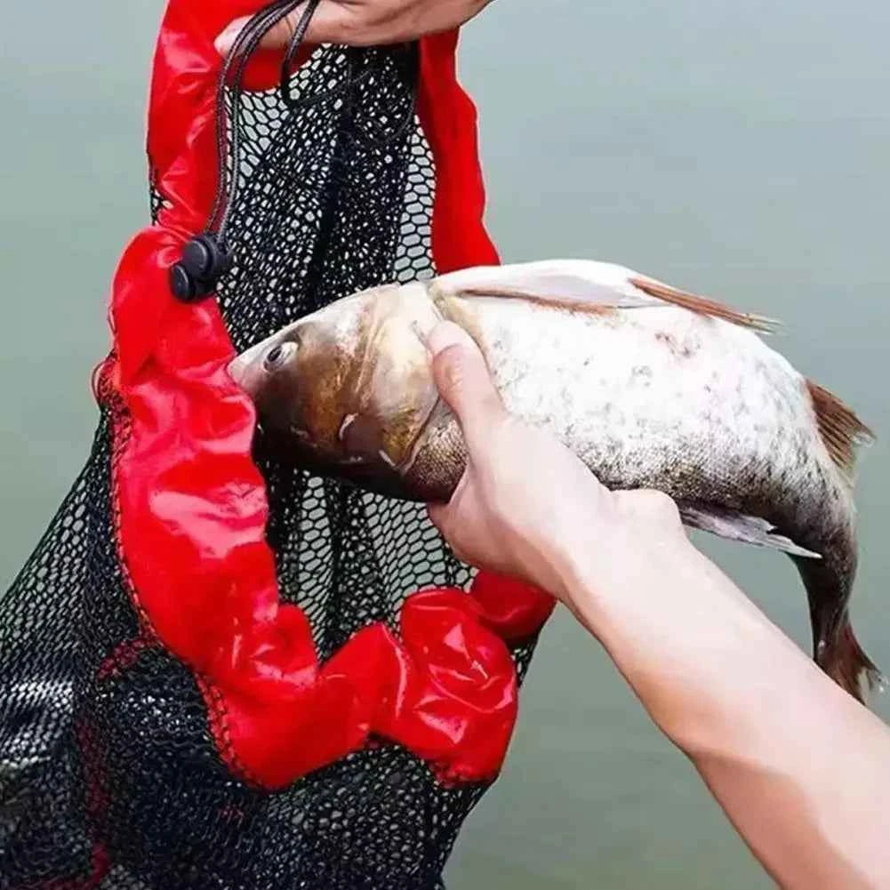 Foldable Fish Net Bag Nylon Float Trap Monofilament Fishing Bundle Mouth Fishing Small Gill Thickened Mesh Net Accessories E2Q3