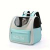 Large capacity collapsible pet backpack with zip closure, handle and mesh vent, perfect for cats and small dogs traveling - Play Paws Toys