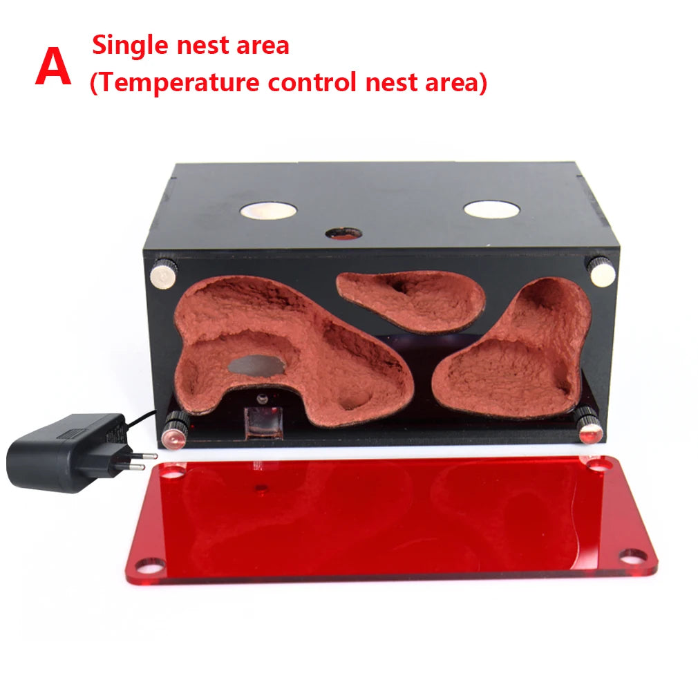 Acrylic Ant Farm Temperature Control Concrete Ant Nest Infinite Expansion Insect House Colony Drinker Anthill Kit Accessories